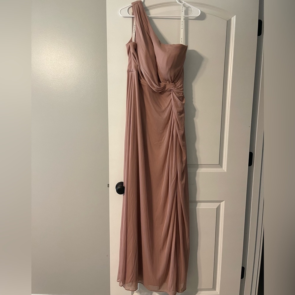Unaltered Azazie Brooke dress in Dusty Rose